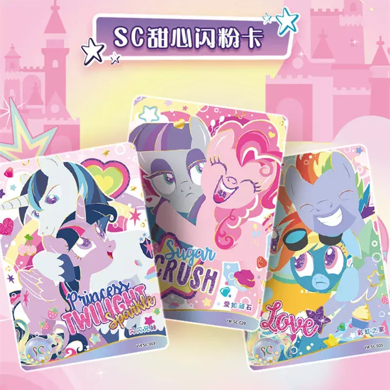 KAYOU My Little Pony: Przyjaźń to magiczne karty Twilight Sparkle Anime urządzenia peryferyjne rzadkie SC SGR karty kolekcjonerskie karty zabawki prezent