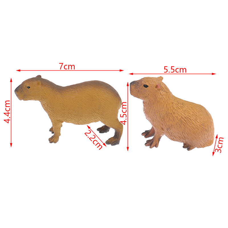 Figura DE ACCIÓN DE Capybara, minimodelo de simulación de animales salvajes, Colección para niños, regalo, nuevo