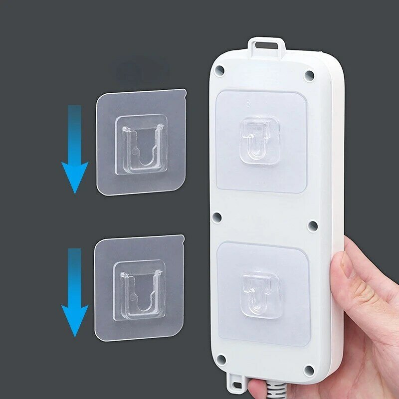 Multifunctional No-marking Snap Button Buckle Plug-in Board Router Remote Control Universal Fixer Wall Hook Home Organizer