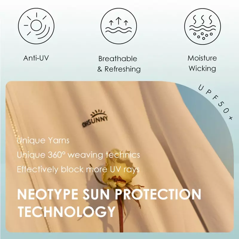Ohsunny-Anti-UV mangas compridas de braço, protetor solar, proteção solar, luvas de mão, ao ar livre, corrida, ciclismo, legal, novo