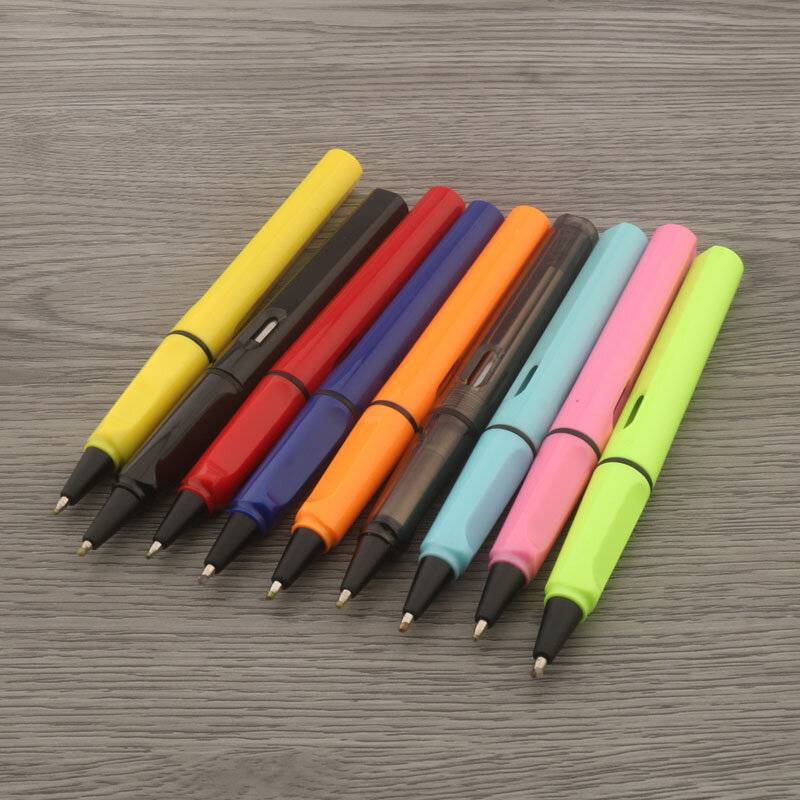 Bolígrafo + 8 recargas, bolígrafo de Gel de tinta negra, azul y roja, punta de bala de 0,5mm, suministros de oficina y escuela, papelería, 1 unidad