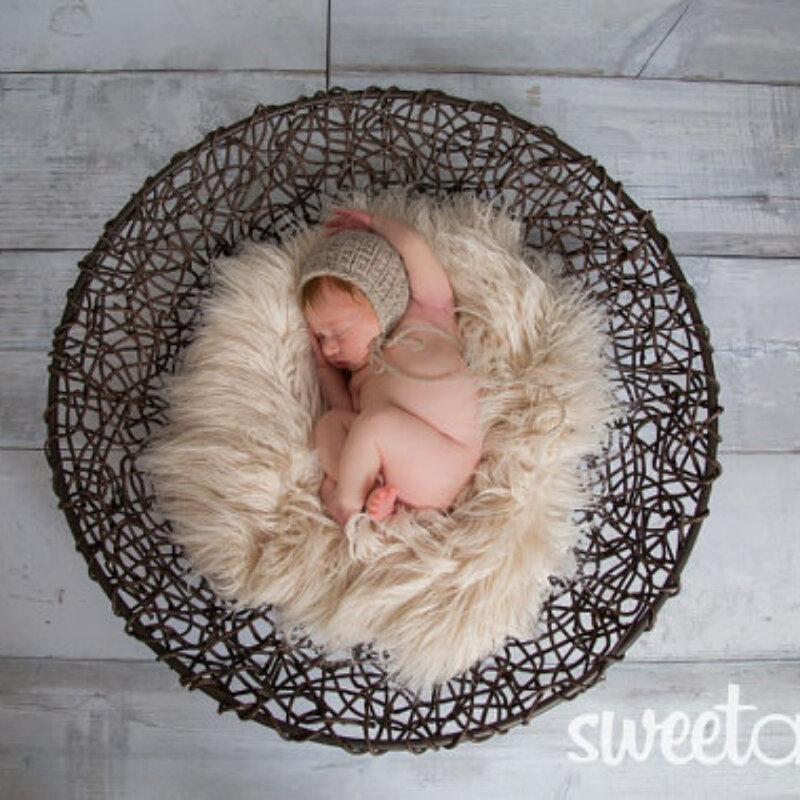Children's Photography Atmosphere Props Studio Photography Blanket Newborn Accessories Hundred Days Pure Color Plush Blanket