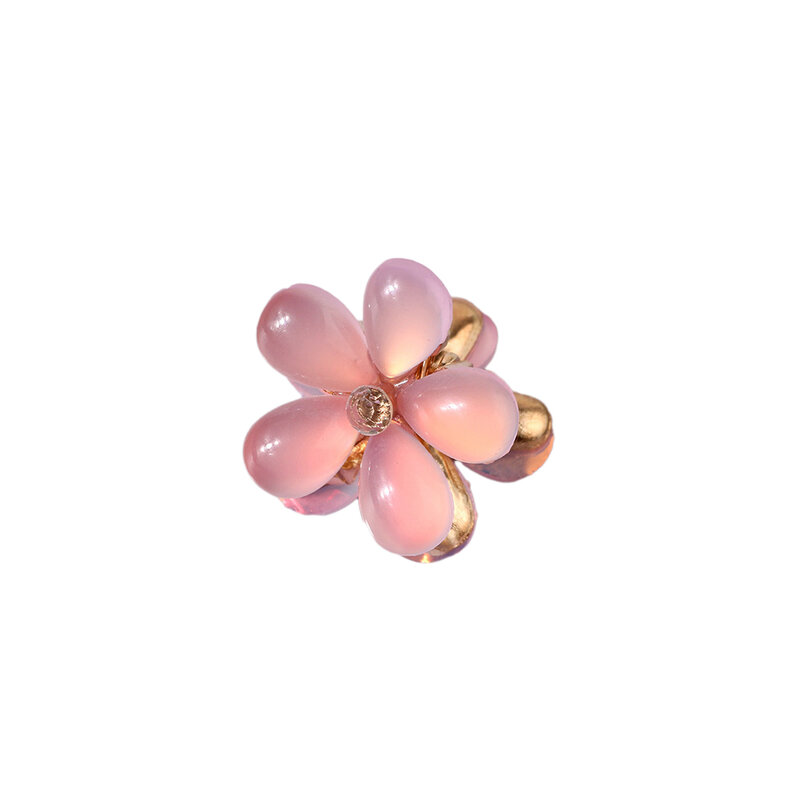 Shaped Clip Womens Hair Clip Travel 1pcs Accessories Acrylic Alloy Big Flower Candy Colors Cute Daily Free Size