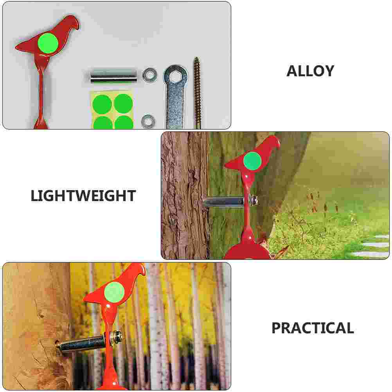 Alloy Target Bullseye Tree Hanging Shooting Target Plates Outdoor Training Target Slingshot