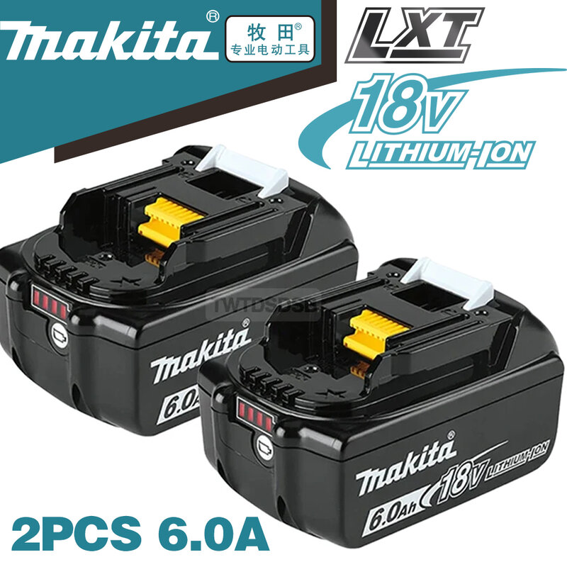 100% Оригинальный Makita 6Ah/5Ah/3Ah для Makita 18V аккумулятор BL1830B BL1850B BL1850 BL1840 BL1860 BL1815 сменный литиевый аккумулятор