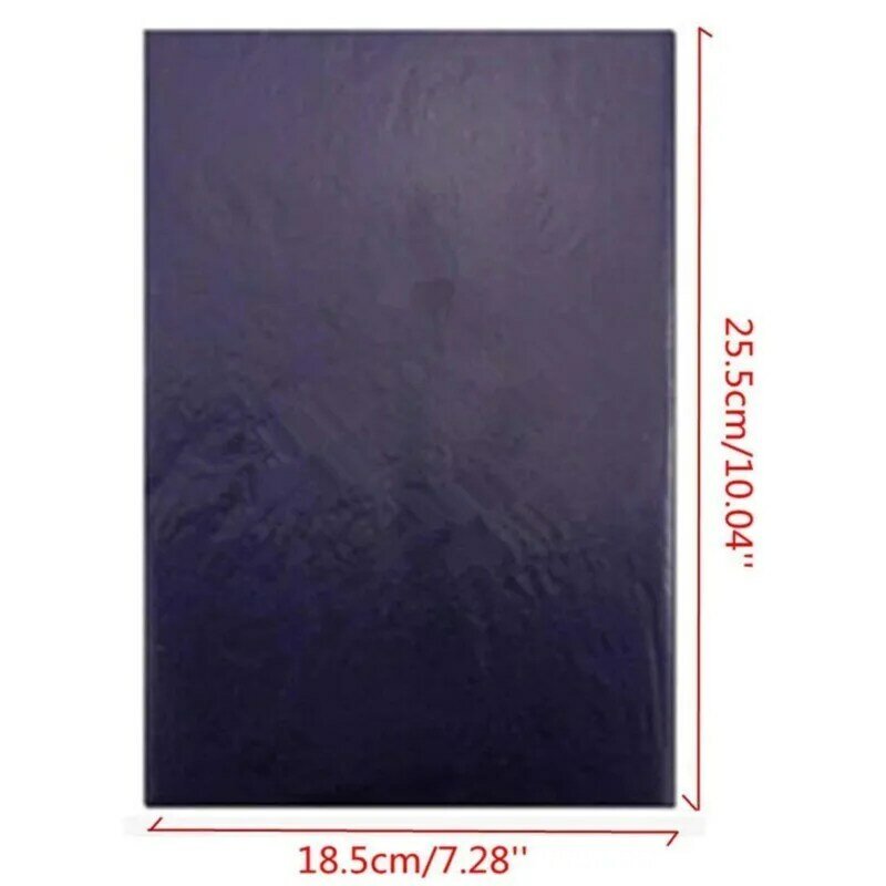100 pçs/caixa A4 16 k Azul Carbono Tracing Stencil Papel de Transferência Dupla Face Mão Pro Copiadora Hectográficos Repro 18.5x25.5 cm