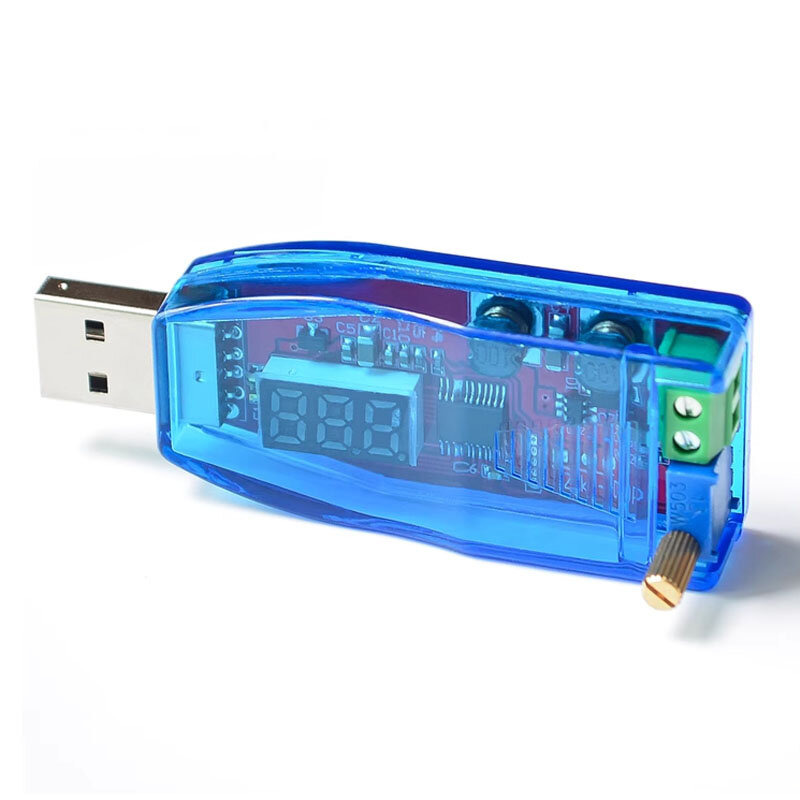 Регулируемый понижающий USB модуль регулятора питания 5 В до 3,3 В 9 в 12 В 24 В DP красный