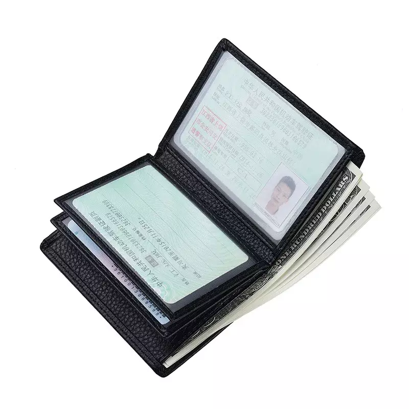 Мужской бумажник из ПУ кожи, модная сумочка для кредитных карт, Для водительских прав