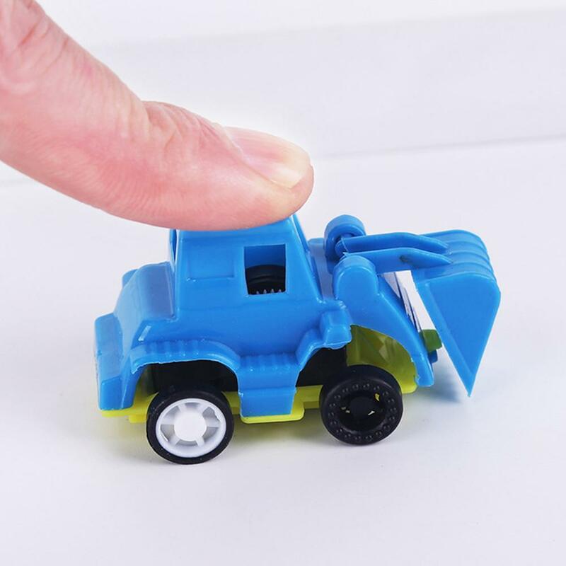 1 pçs mini puxar para trás carro colorido modelo de veículo de engenharia crianças brinquedo educativo