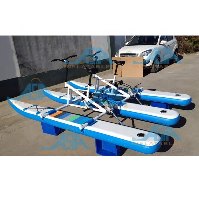 Barco Inflável De Bicicleta De Pedal De água Para Esportes Aquáticos, bicicleta Flutuante, bicicleta Aqua, preço De Fábrica
