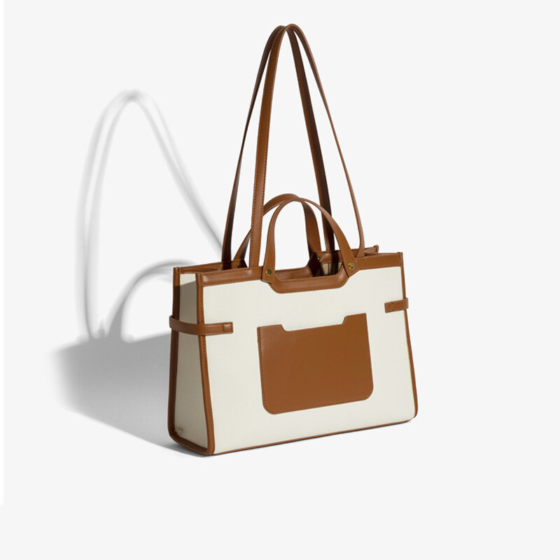 Borsa di lino Tote Bag borsa per la spesa da donna scatola per il pranzo borsa portatile in cotone di lino tessuta borsa di tela personalizzata fai da te borse Messenger a mano