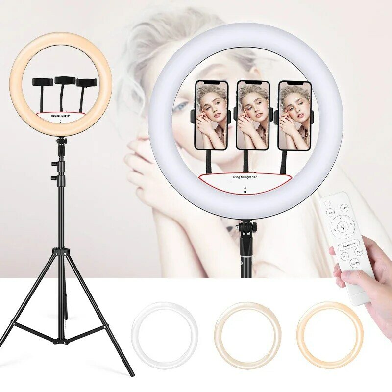 Anillo de luz Led circular para Selfie, anillo de luz con soporte para trípode, 14 pulgadas, venta al por mayor, proveedores
