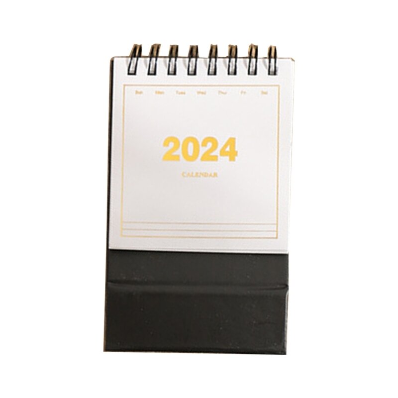 Planificador calendario mensual escritorio permanente 2024 para planificación diaria estudiantes y profesores
