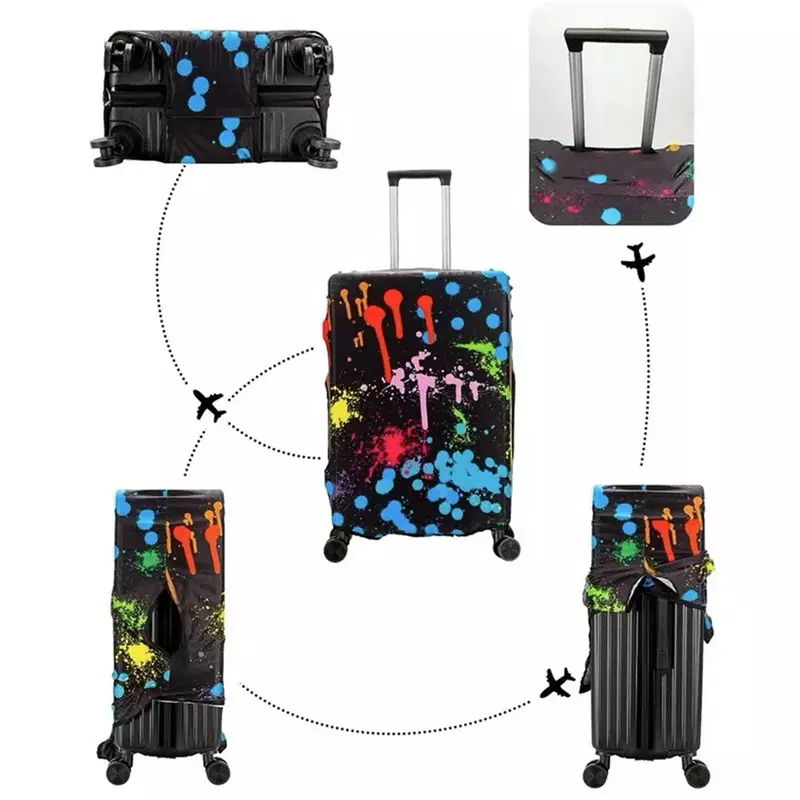 Pokrowce bagażowe bagaż podróżny pokrowiec ochronny na walizkę na 18-32 Cal osłony przeciwpyłowe akcesoria podróżne artykuły bagażowe