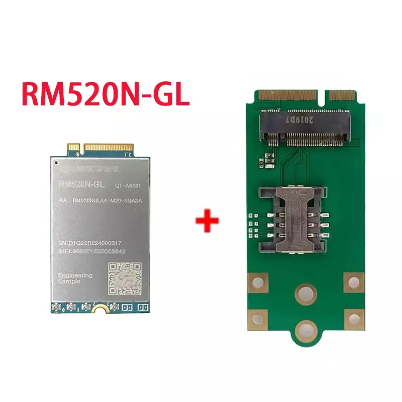 Quectel 5G RM520N-GL ย่อย-6 GHz NR โมดูล M.2 RM520NGLAA-M20-SGASA สำหรับทั่วโลก