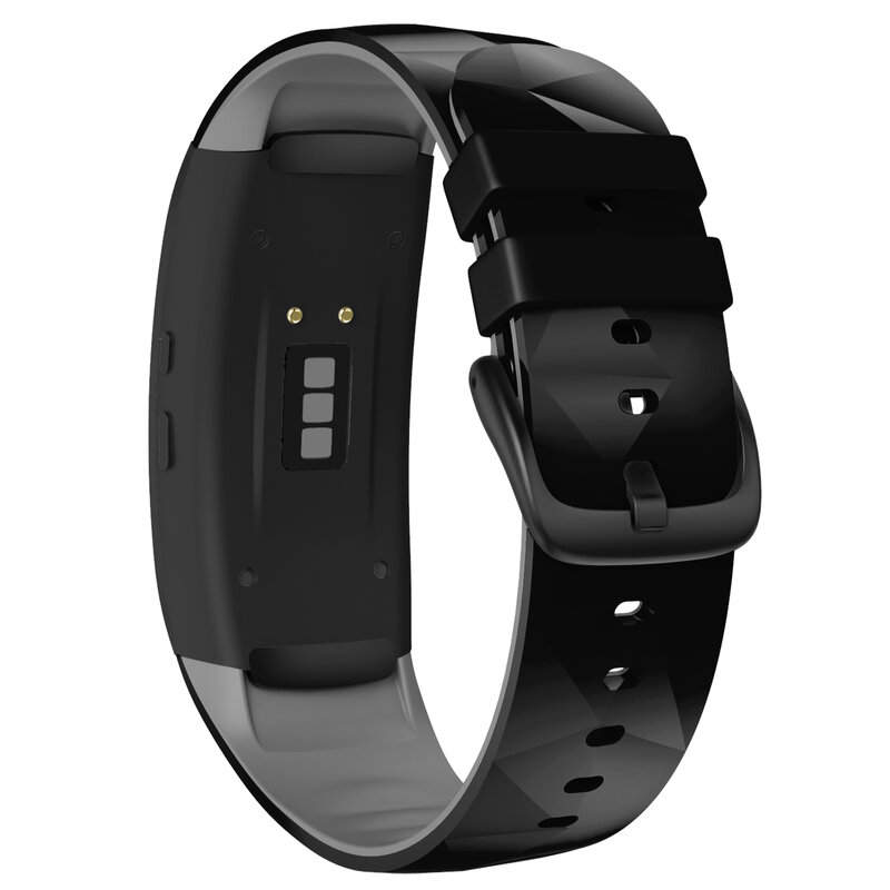 NUOTUO Bracelet de montre pour Samsung Gear Fit2 Pro L/S Bracelet de montre en silicone pour Gear Fit 2 SM-R360/R365 Bracelet de remplacement de poignet