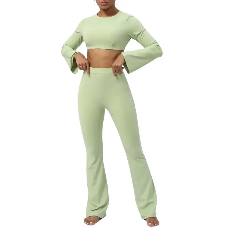 Traje de Yoga ajustado, ropa deportiva de secado rápido, sin espalda, traje de Fitness, mono de dos piezas, Otoño e Invierno