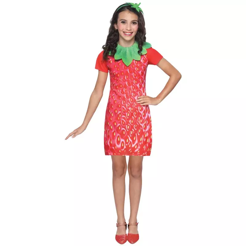 Halloween Erdbeer rock lustiges Obst Party Kostüm für Erwachsene und Kinder
