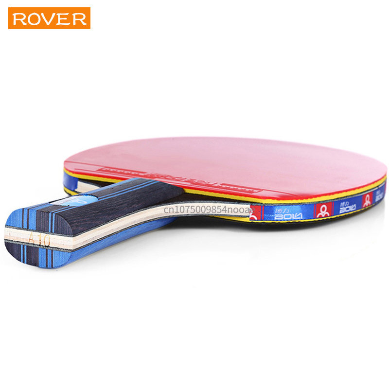 Tênis de mesa Ping Pong Raquete, 3 Star Training Set, Raquete Horizontal Espinhas-Em, Lâmina De Borracha, Alta Qualidade, Iniciantes, 2Pcs