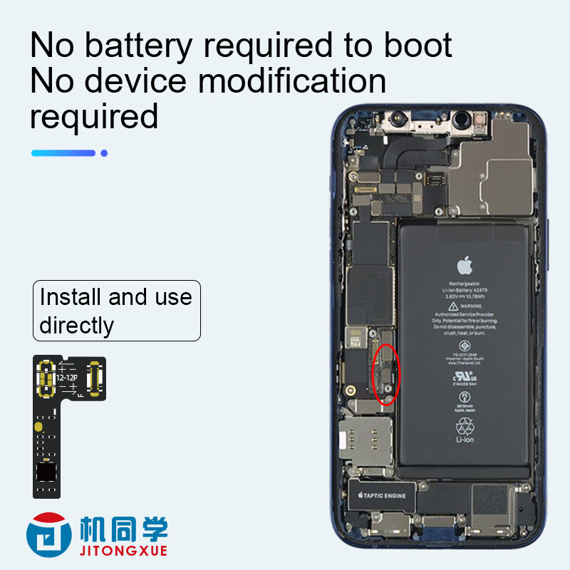 JTX External Battery Repair Cable Support 11-14PM Series Batterydata Repair Restore Cycle Data No Battery Required To Boot