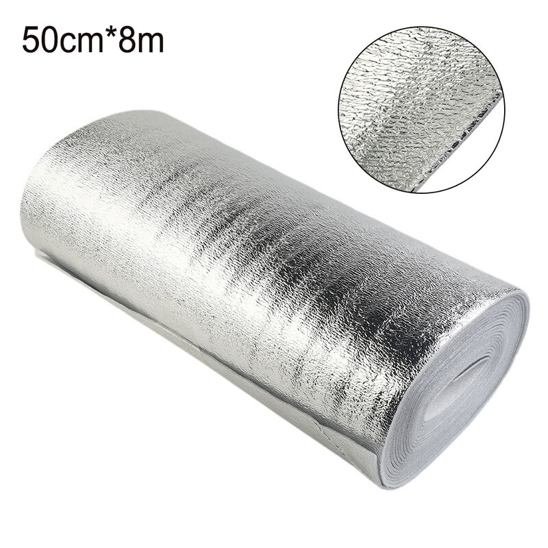 8 Meters Wall Thermal Insulation Reflective Film Aluminum Foil Thermal Insulation Film Building Hardware Home Improvement