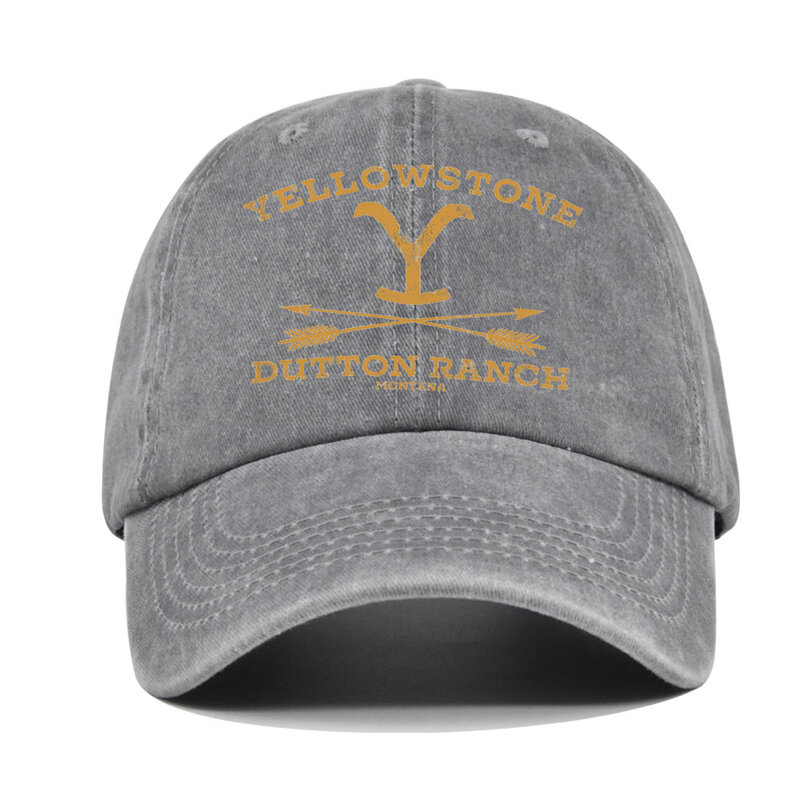 Yellowstone 남녀공용 야구 모자 스냅백 모자, 봄 가을 야구 모자, 스포츠 모자, 힙합 핏 모자