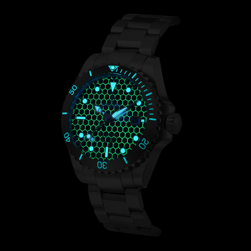 ساعة يد للرجال من Boderry-Titanium Diver ، ساعة رياضية ميكانيكية آلية ، ساعات فاخرة جديدة ، ساعة مقاومة للماء