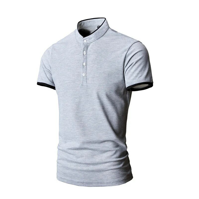 Zomer Mannen Mode Toevallige Multi-color Korte Mouwen Polo Shirt Jeugd T-shirt
