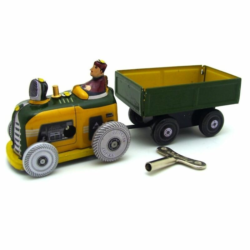 MS511 trattore veicolo di trasporto 80s lamiera di ferro Nostalgia gioca collezione giocattoli giocattolo giocattolo regalo personalizzato percorso creativo