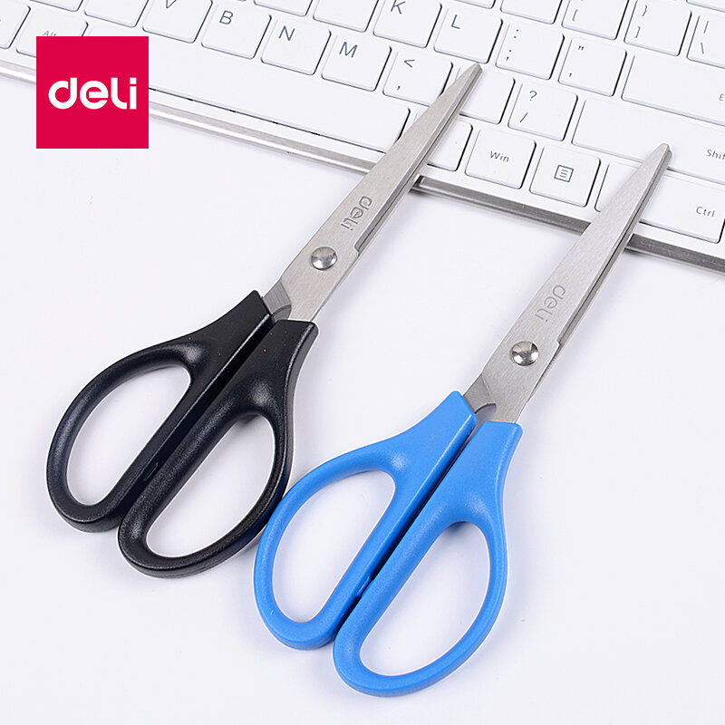 Deli 0603 Scissors Tijeras170mm Universal Round Corner Portable Student Manual Household Kitchen Sewing Paper Cuttings Knife