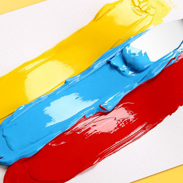 Ginflash-Juego de pintura acrílica para pared, pintura artística en Color, tela de dibujo, paleta de pinceles, 24 colores, 12ML por tubo