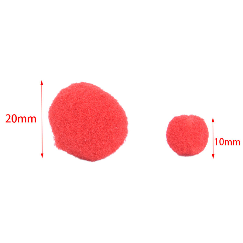 100 pcs DIY Crafts Colourful Mini Fluffy Pom poms Ball Felt 10mm 20mm