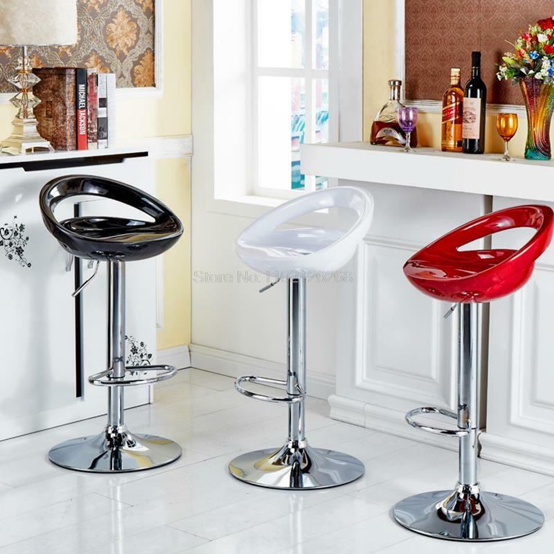 2 pz/set sgabello da Bar sedia da cucina per il tempo libero ascensore a Gas regolabile in pelle soggiorno moderno Home Office sedia da cucina HWC