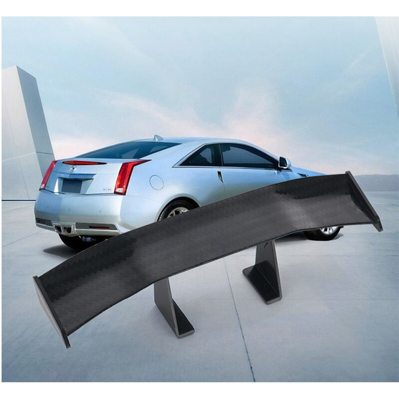 Mini Spoiler universel en Fiber de carbone, aspect petit aileron caractéristique, décoration de queue de voiture