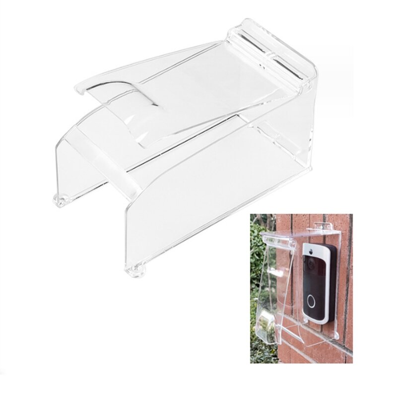 Clear Flip Cap Door Keypad Waterproof Cover, Doorbell Rain Cover Weatherproof Compatible For Ring-Camera Doorbell Spare Parts