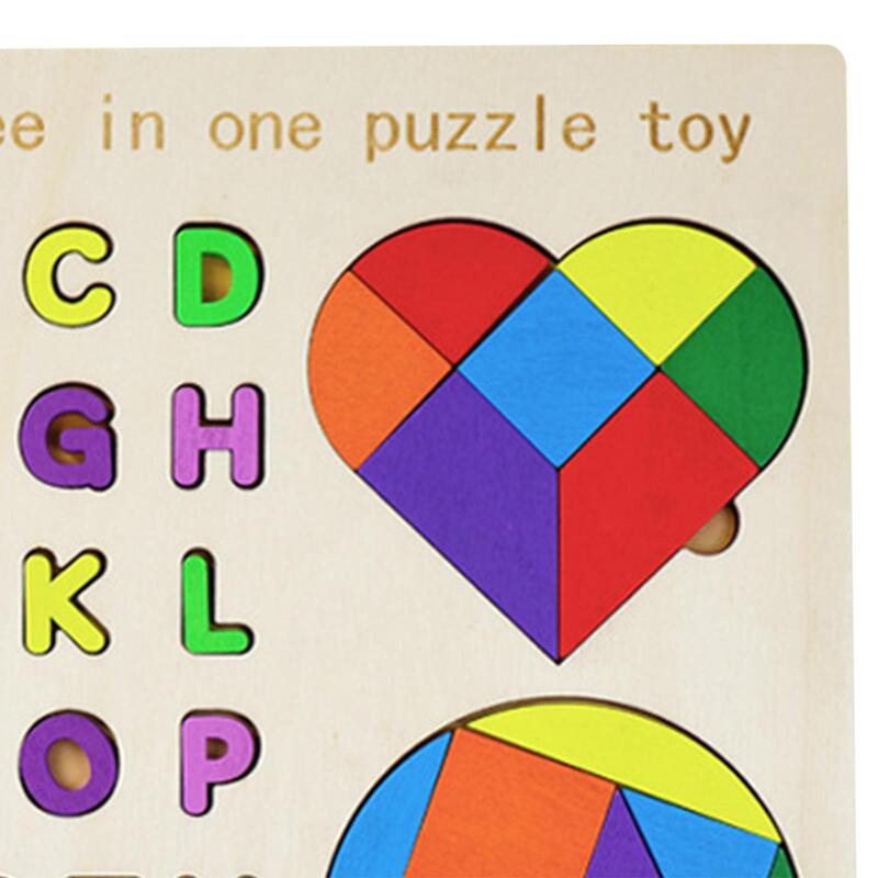 Montessori zestaw zabawek zdolność myślenia poznawczego wzór geometryczny zabawka Puzzle