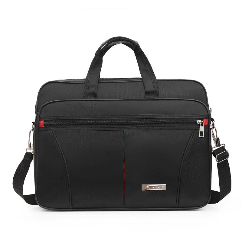 Tas koper pria, tas penyimpanan dokumen bisnis perjalanan akhir pekan, tas tangan pelindung Laptop, bahan mengatur, aksesoris kantung