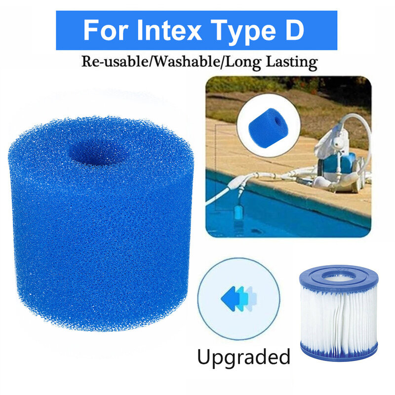 Filtro de piscina eficiente y rentable, Cartucho de esponja de espuma para Tipo I/II/VI/D/H/S1/A/B