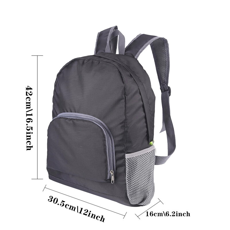 Ultraleve dobrável mochila de viagem de alta capacidade mochila caminhadas padrão carta fruta esportes ao ar livre para homens