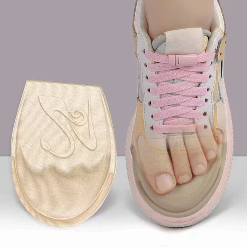 Bantalan Kaki Depan untuk Wanita Hak Tinggi Setengah Sol Dalam Steker Kaki Mengurangi Ukuran Sepatu Antiselip Bantalan Antinyeri Sol Pereda Nyeri untuk Sepatu