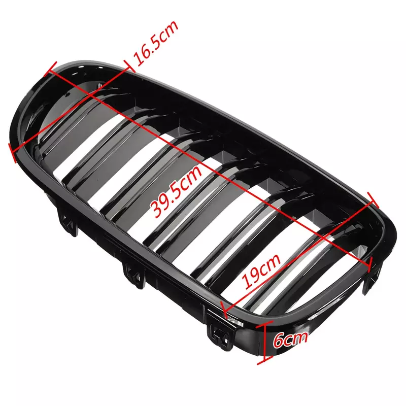 Car Front Kidney Grille Grill For BMW 5 Series F10 F11 F18 520d 530d 540i 2010 2011 2012 2013 2014 2015 2016 2017 Racing Grill
