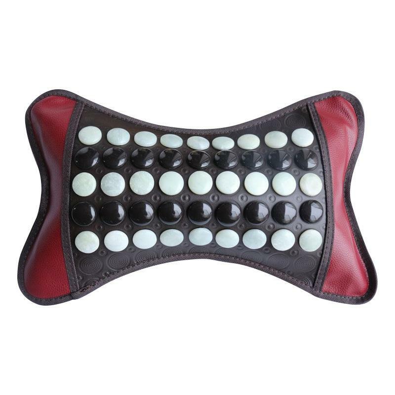 1Pc Tourmaline Jade Pillow with Heating Cervical Vertebra Physical Therapy Deep Tissue Relaxation Health Care Relieve Insomnia