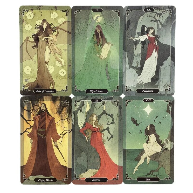 Dark Wood Tarot Cards Deck Christmas Oracle English Visions Divination Edition Borad Playing Games