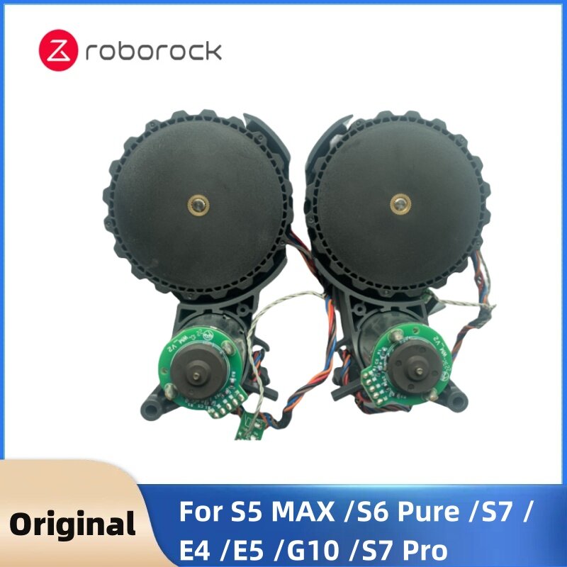 Piezas originales de ruedas izquierda y derecha, accesorios para aspiradora Roborock S5 MAX S50 MAX S6 MaxV S4 Max S6 Pure S7 E4 E5 G10