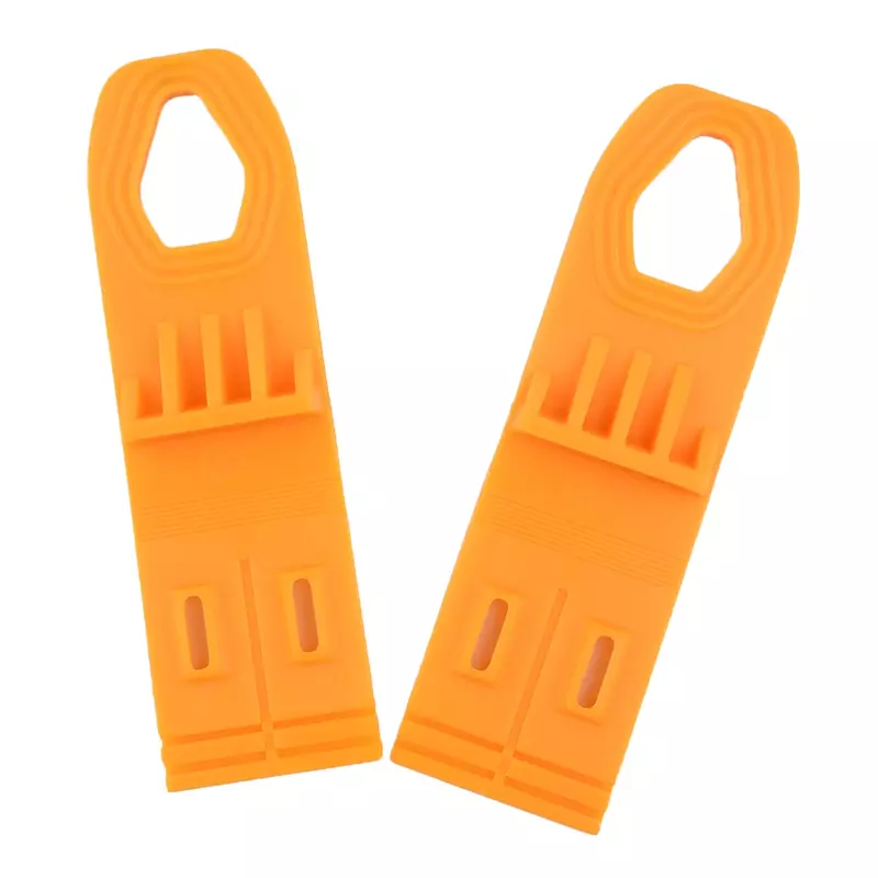 1set alat penghilang penyok mobil Kit penghilang penyok hujan es kualitas tinggi tab plastik oranye praktis perlengkapan alat otomotif