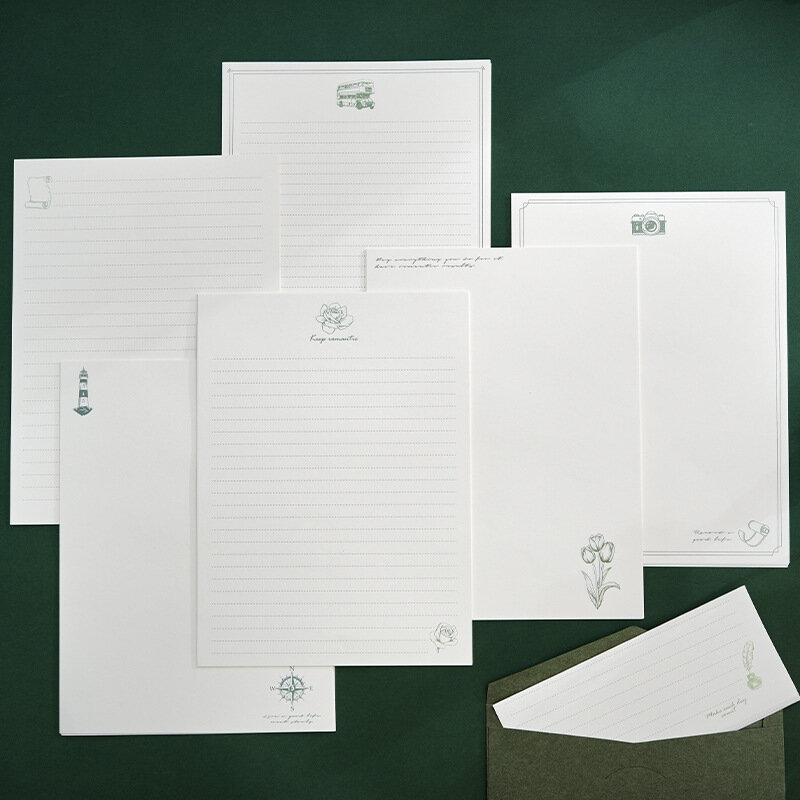 10 Vellen/Pak Papier Rosetulip Camera Bus Blanco Witte Memo Pad Voor Scrapbooking Diy Decoratief Materiaal Collage Journaling Paper