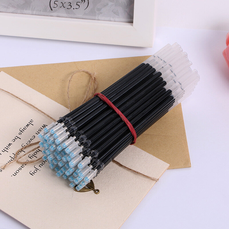 20Pｃｓ of Gel pen Refills 0.5mm Black Blue Red Ink Refill School Office Stationery Writing Supplies
