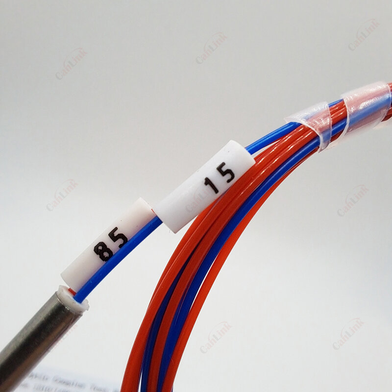 Couremplaçant de fibre optique asymétrique, séparateur FBT, sans connecteurs, différents types, 1x2, 10/90mm, 20/80mm, 30/70mm, 40/60mm, 50/50mm, 10 pièces