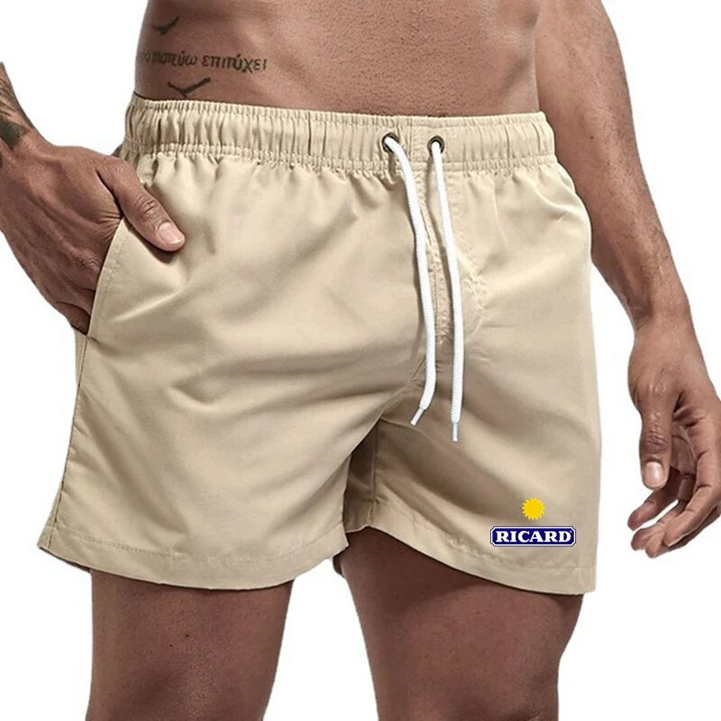 Pantalones cortos deportivos para hombre, Shorts de playa, surf, ocio, surf, novedad de verano, 2024