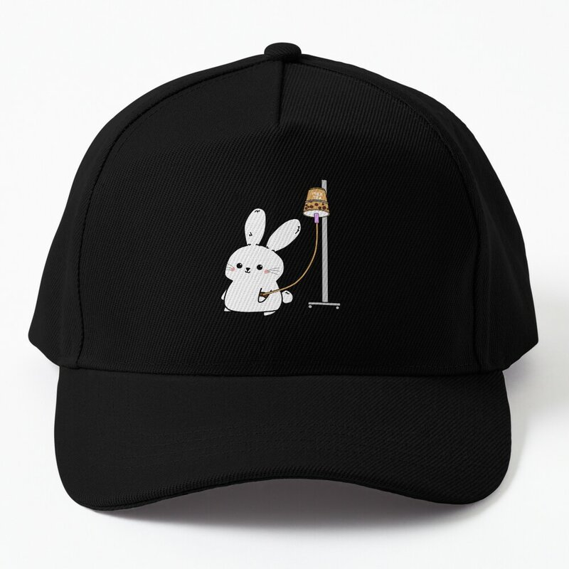 Gorra de béisbol Bubble Tea Bunny para hombres y mujeres, protector solar, sombreros occidentales, gorra de bola
